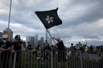 De vlag van Hong Kong